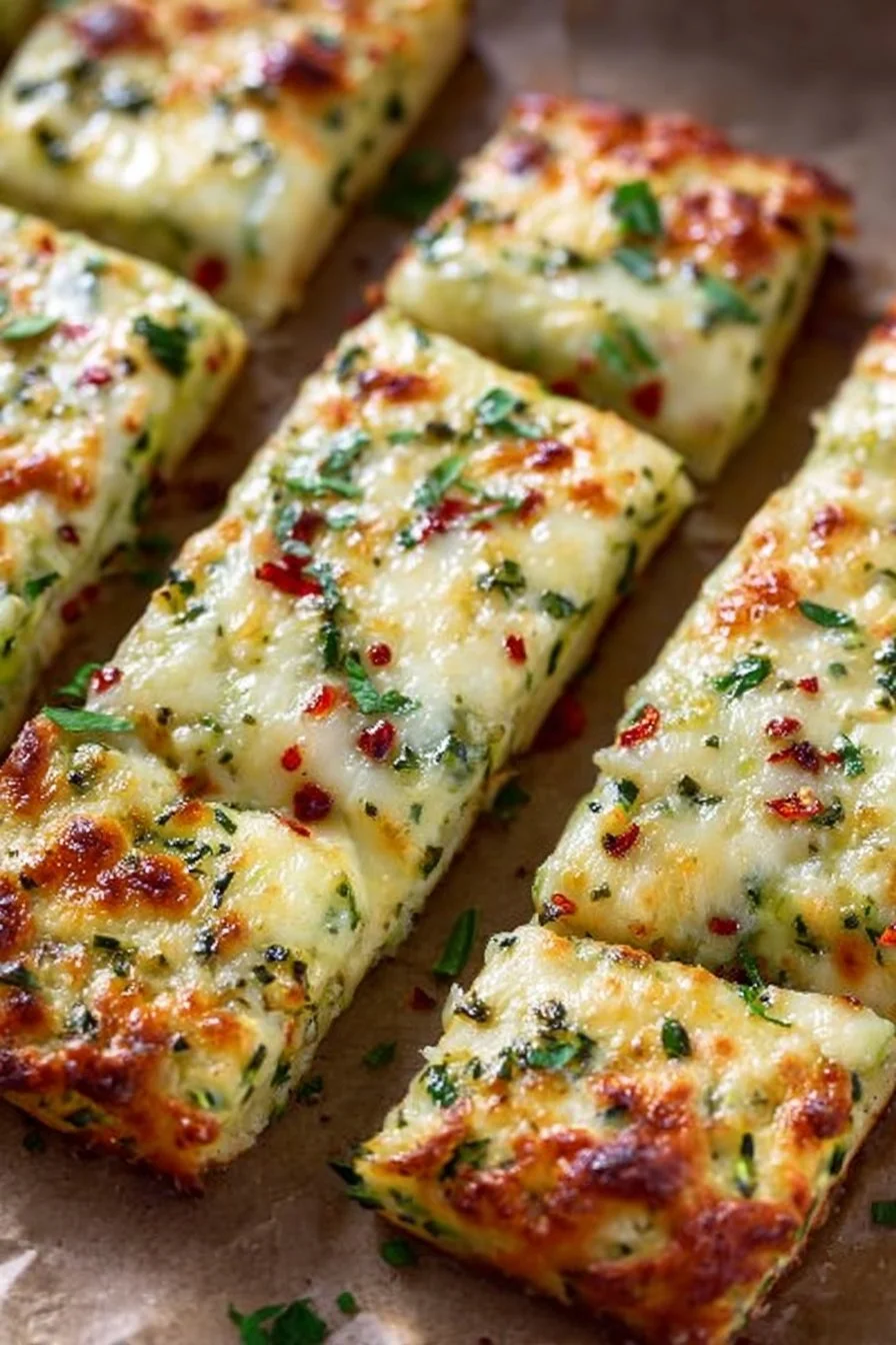 Cheesy Zucchini Breadsticks