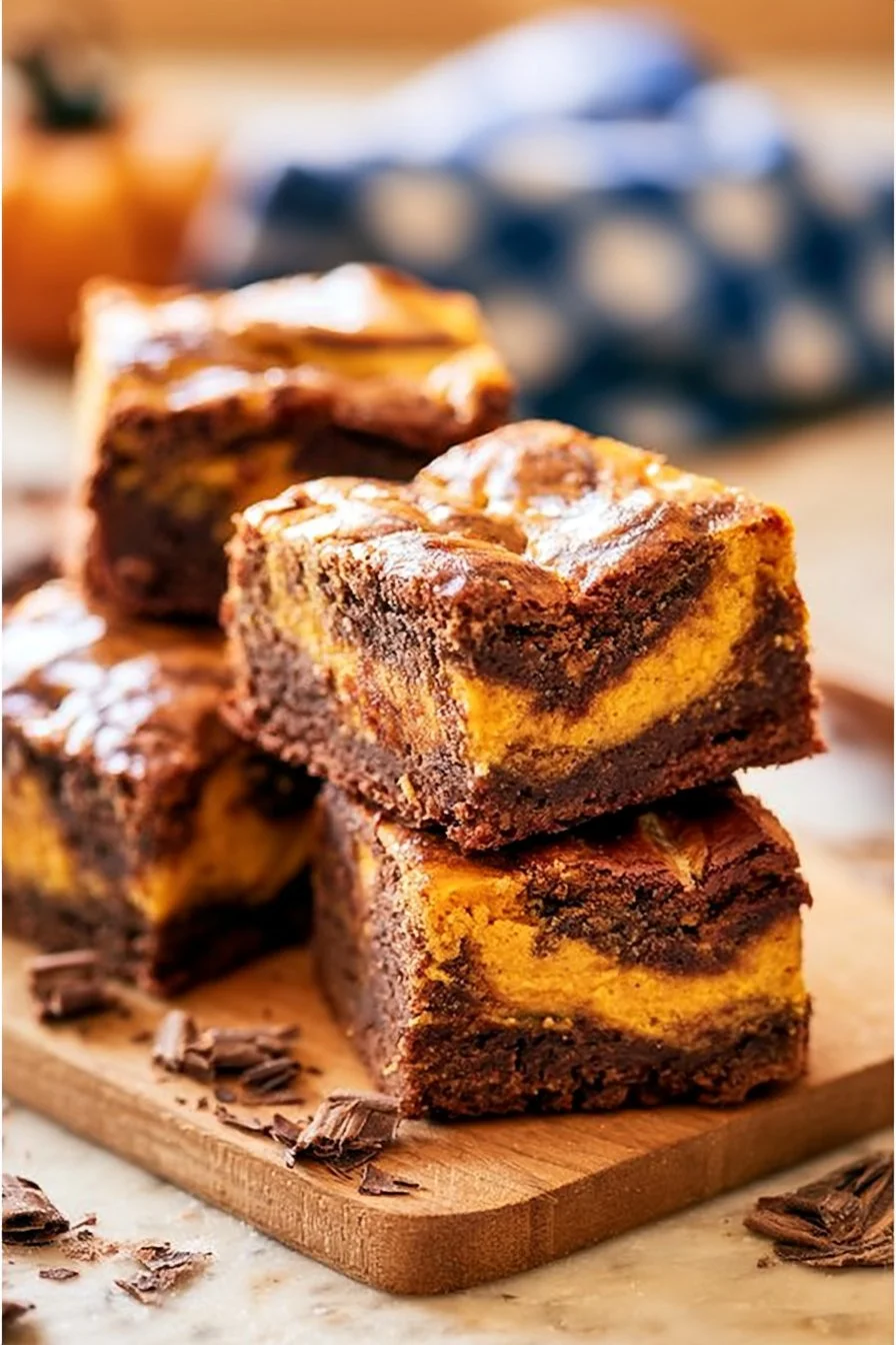 Chocolate Pumpkin Brownies