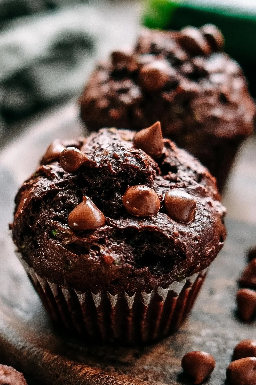Chocolate Zucchini Muffins