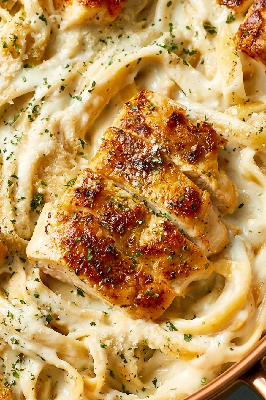 Creamy Chicken Fettuccine Alfredo
