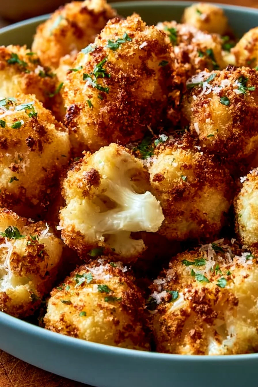 Crispy Roasted Cauliflower with Parmesan