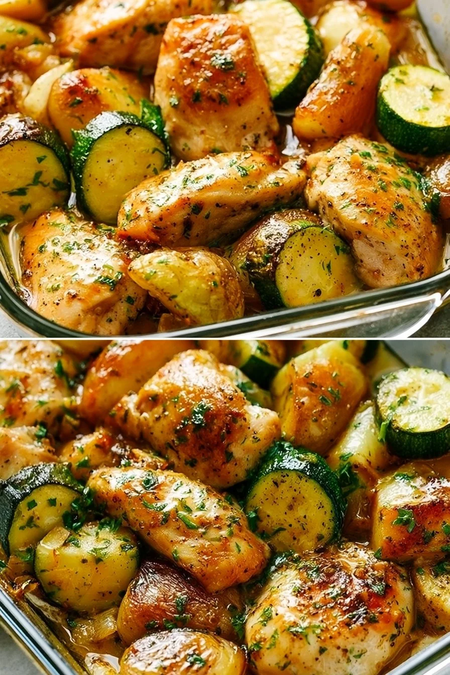 Easy Baked Chicken and Zucchini – Foodyhealthylife | Recipe | Healthy Pastries, Baked Chicken, Lunches