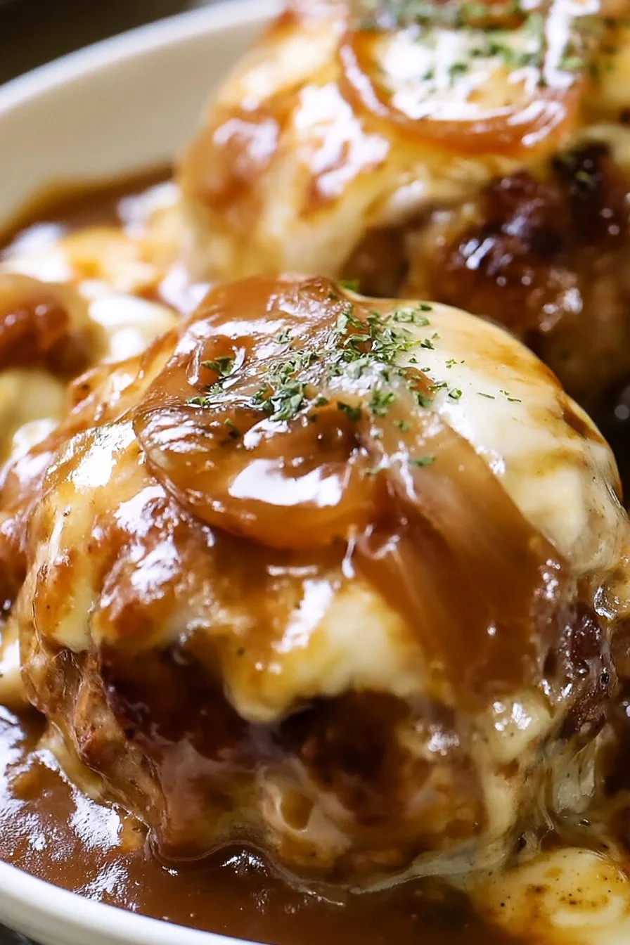 French Onion Salisbury Steak