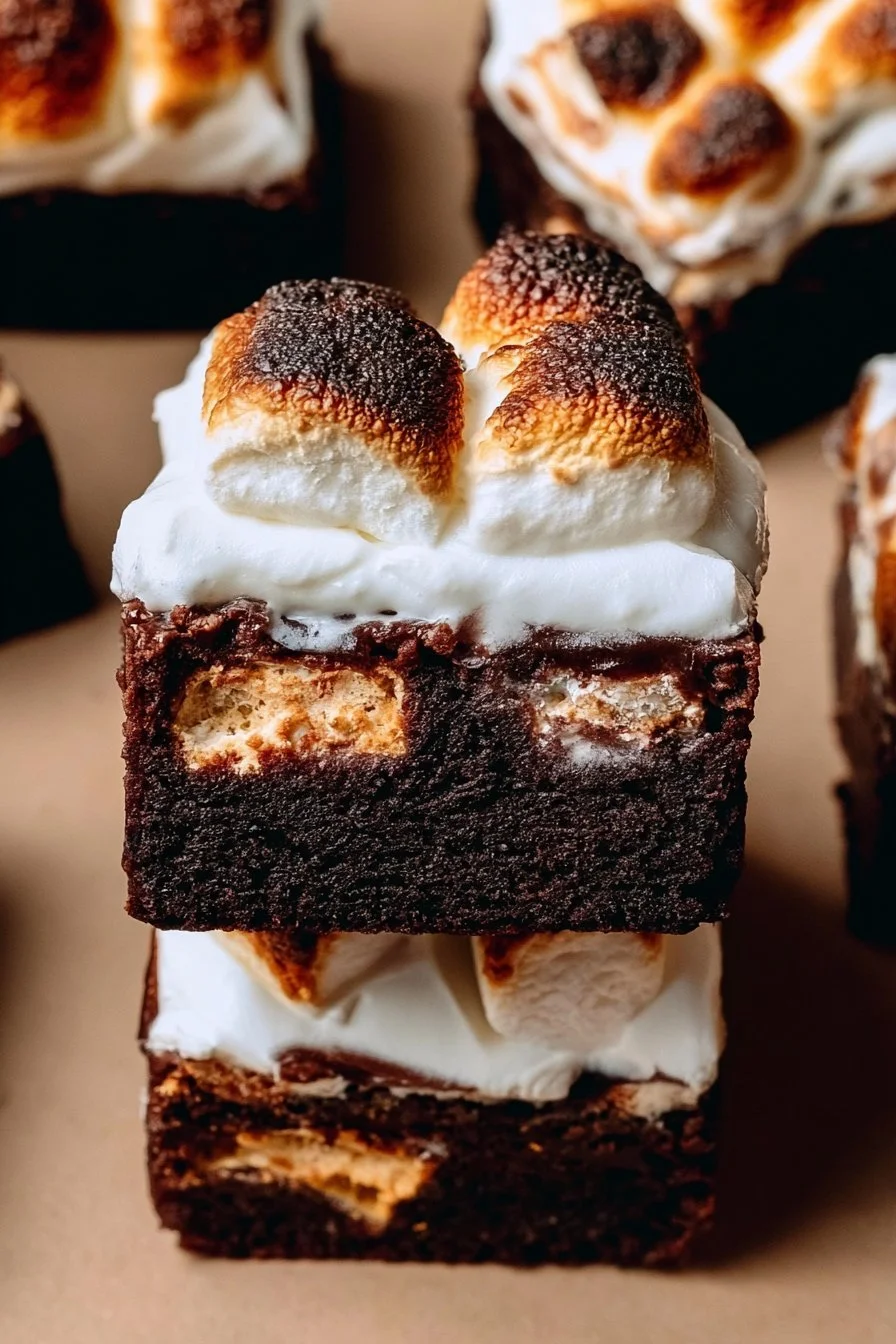 Fudgy S'mores Brownies