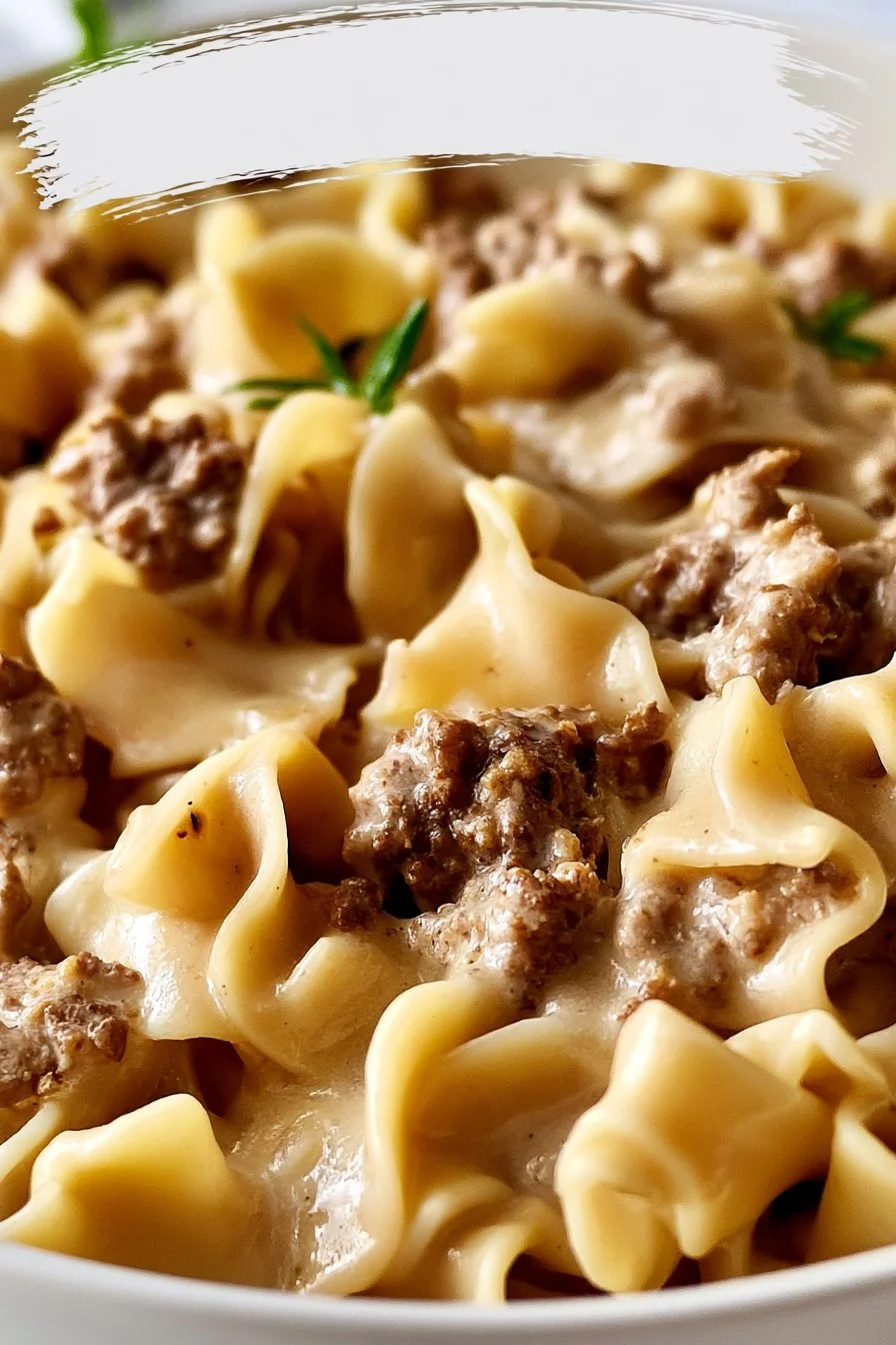 Ground Beef Stroganoff