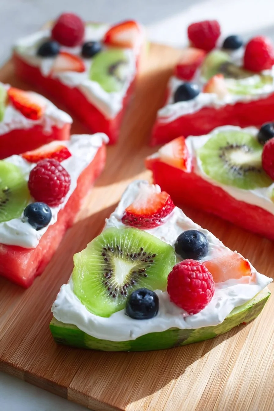 Healthy Watermelon Fruit Pizza