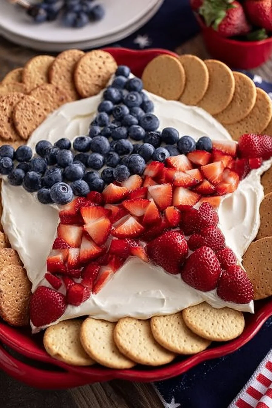 How to Make Star Spangled Cheesecake Dip!