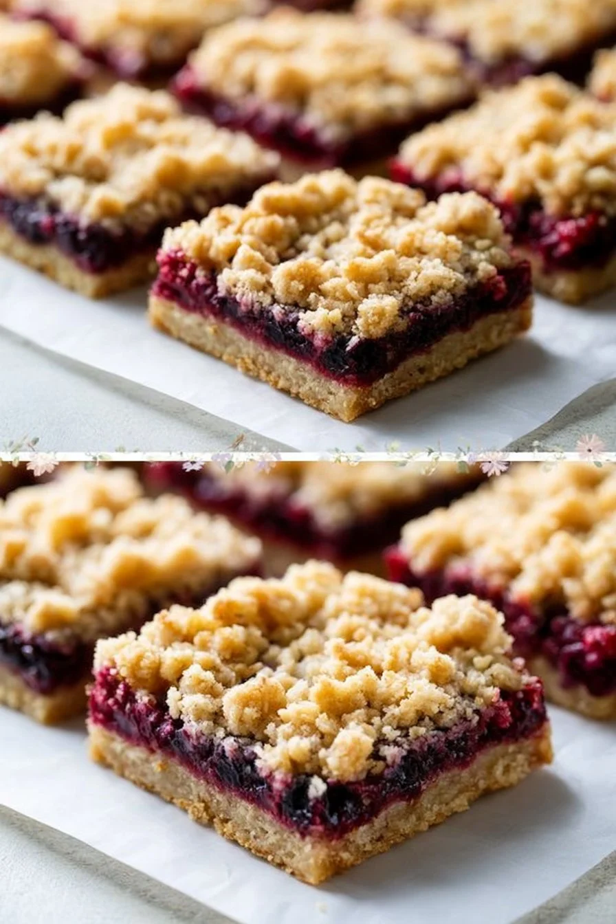 Huckleberry Crumb Bars
