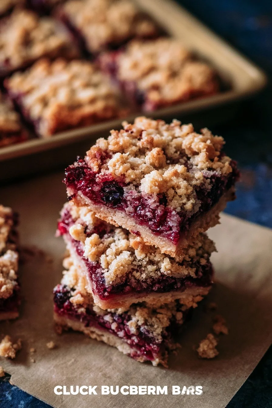 Huckleberry Crumb Bars