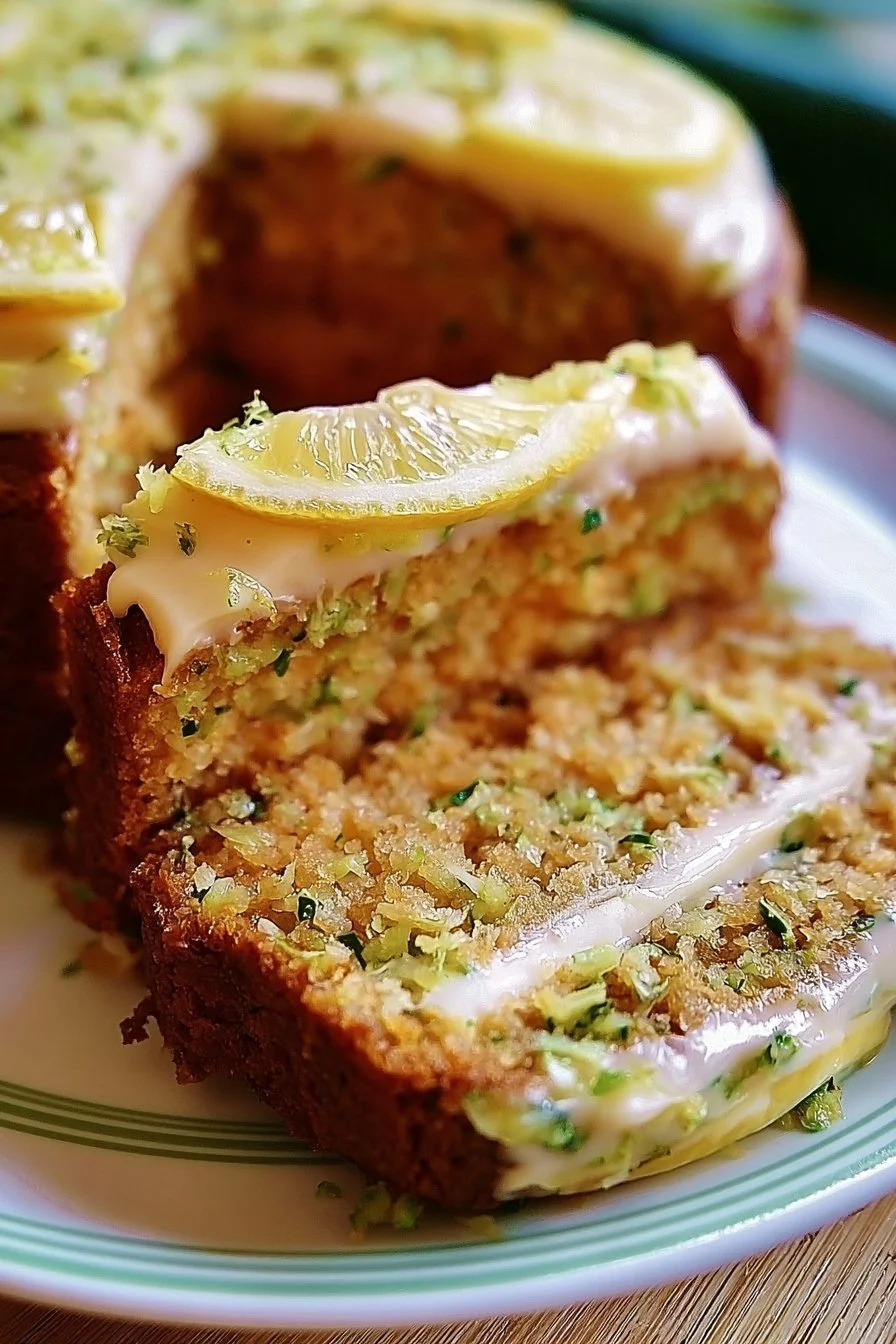 Lemon Zucchini Cake with Cream Cheese Filling