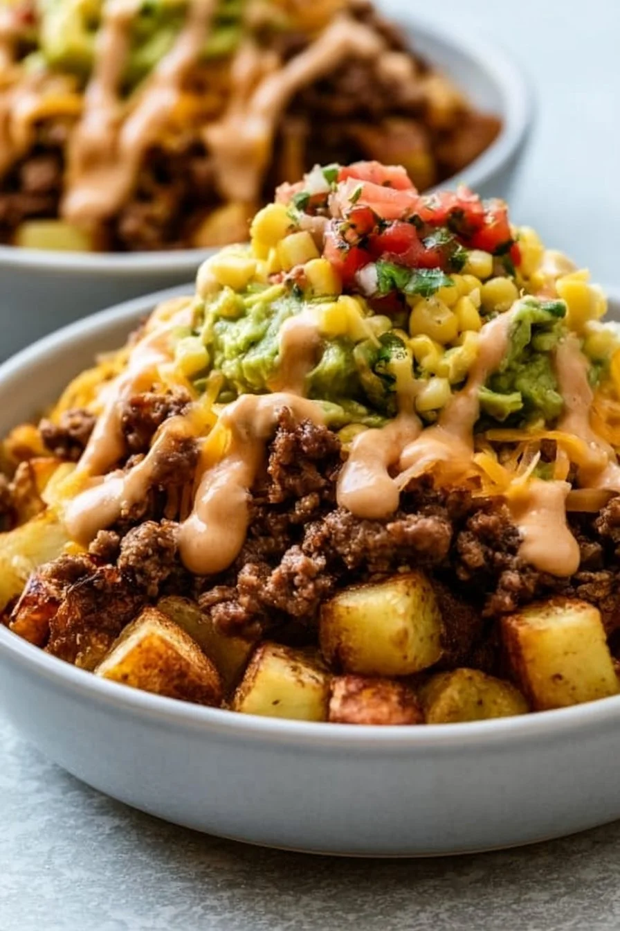 Loaded Potato Taco Bowl