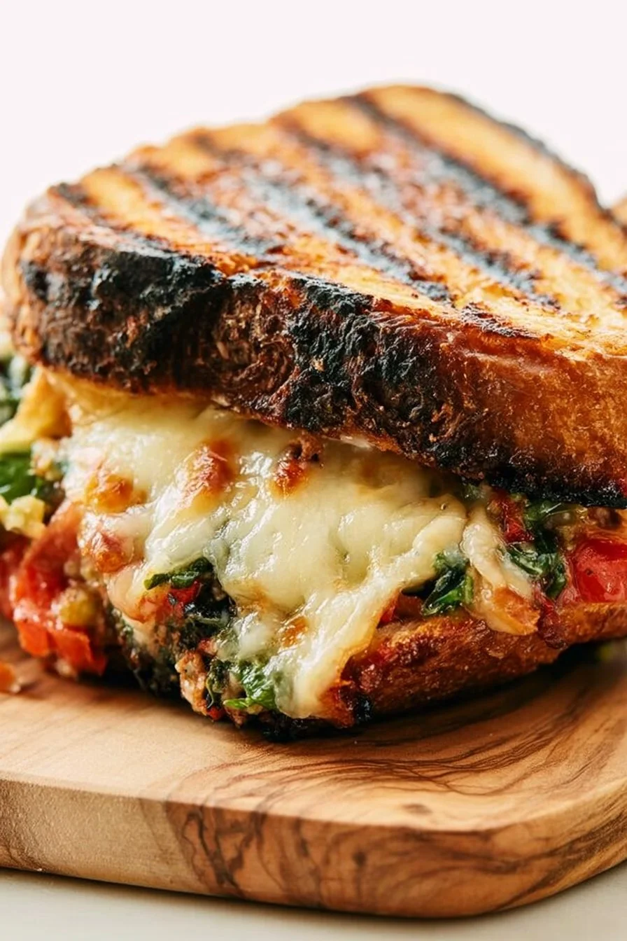 Loaded Veggie Grilled Cheese Sandwiches with Gluten-Free Bread