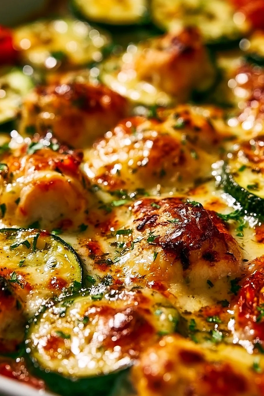 Mediterranean Chicken Zucchini Bake - Healthy & Easy Recipe