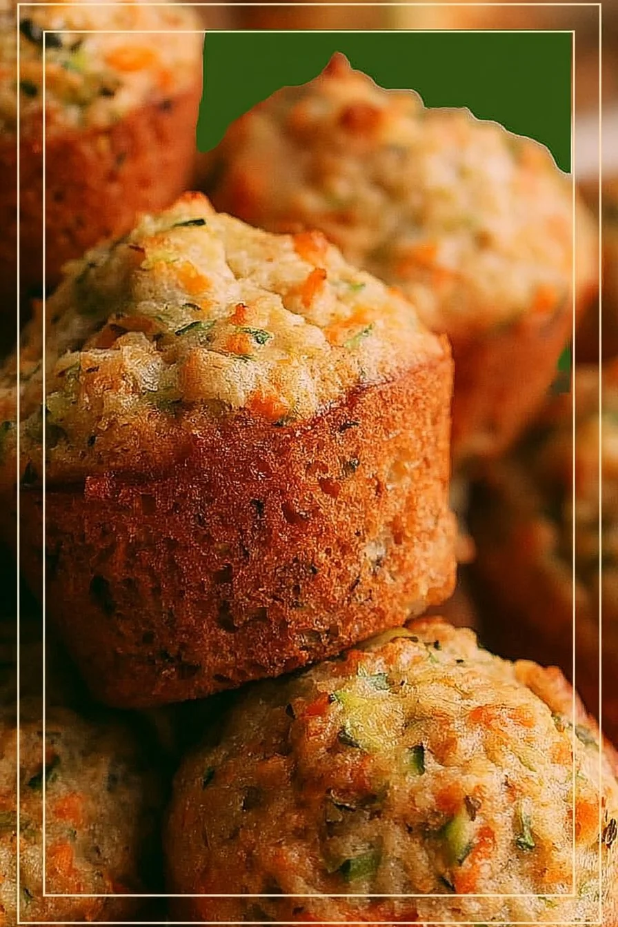Moist Carrot Cake Zucchini Muffins