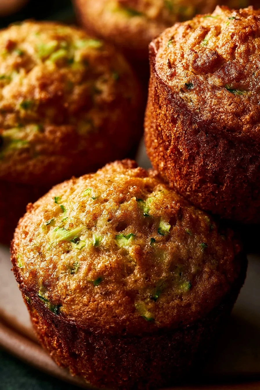 Moist Spiced Zucchini Muffins