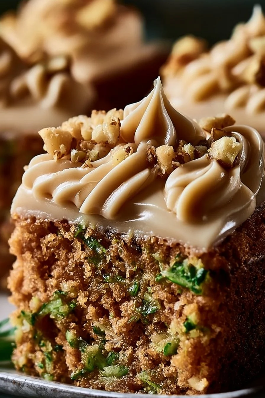 Moist Zucchini Cake Recipe with Brown Butter Frosting