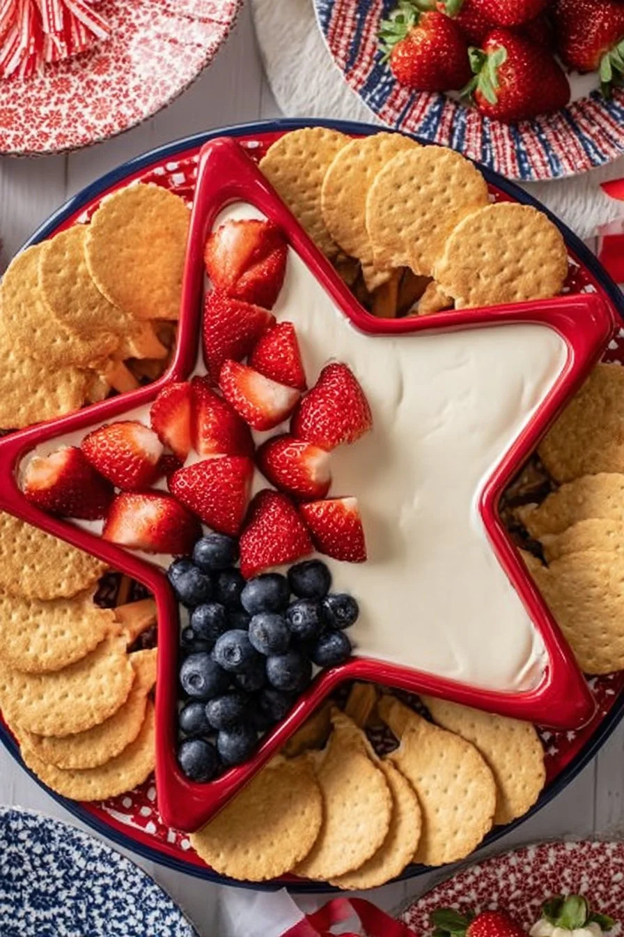 Patriotic Cheesecake Dip