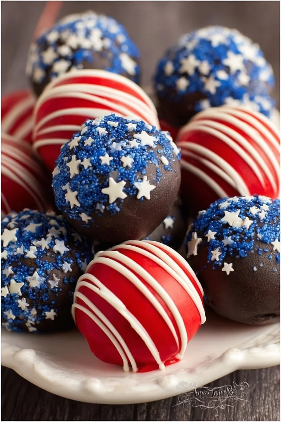 Patriotic Oreo Balls