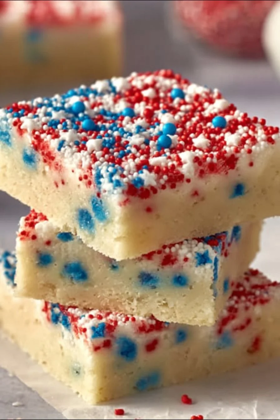 Patriotic Sugar Cookie Bars