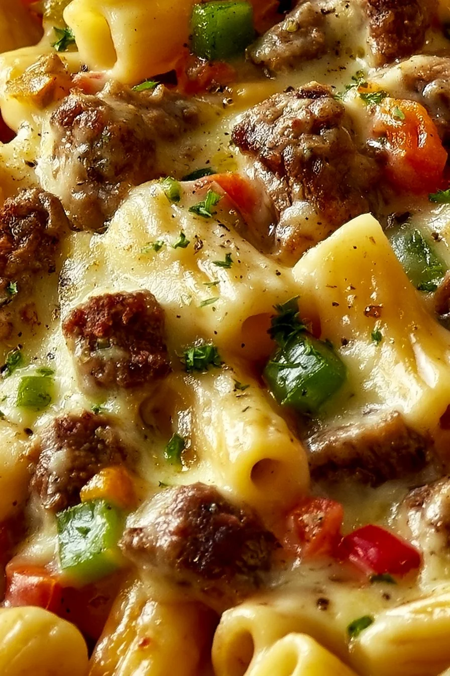 Philly Cheese Steak Pasta