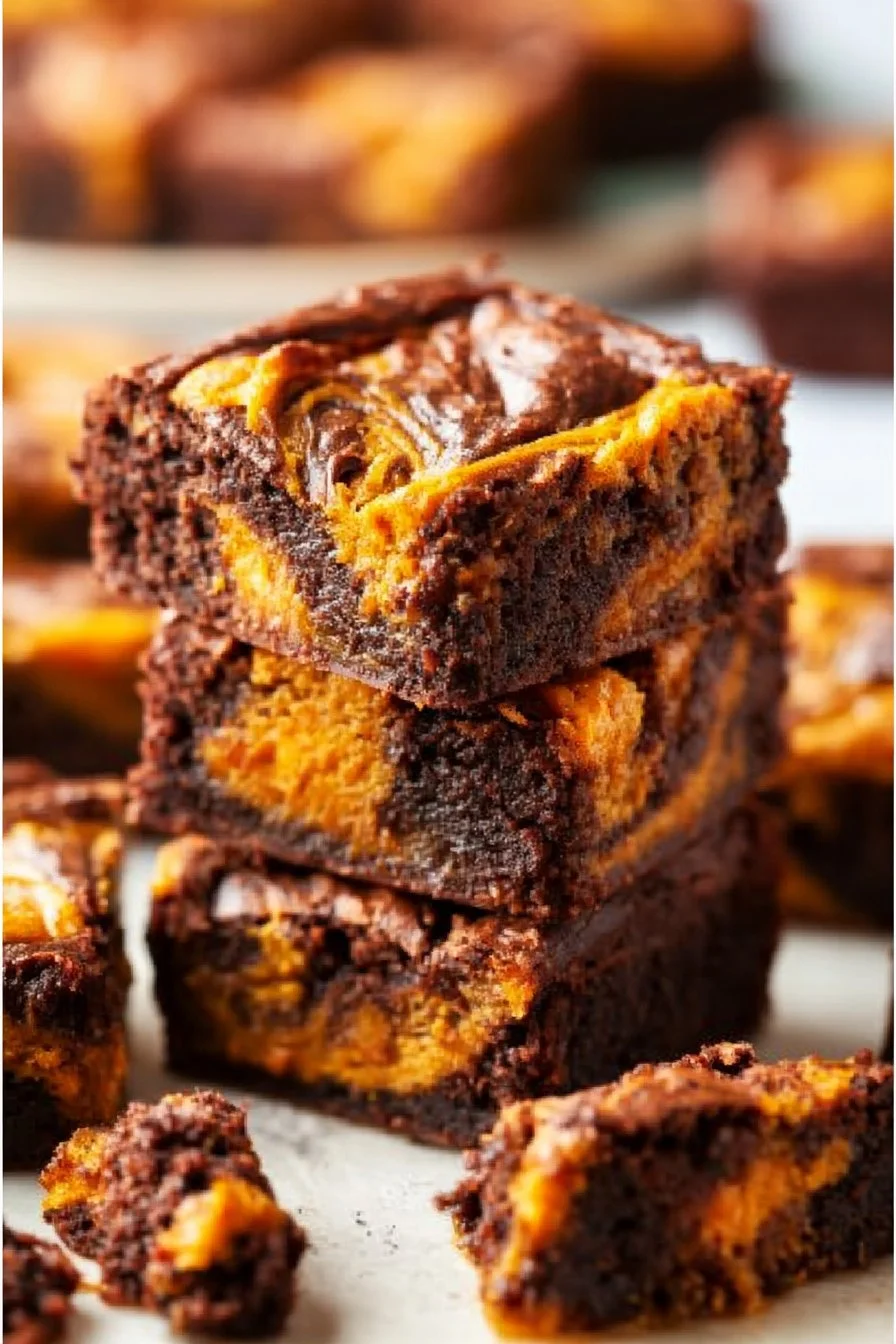 Pumpkin Swirl Brownies