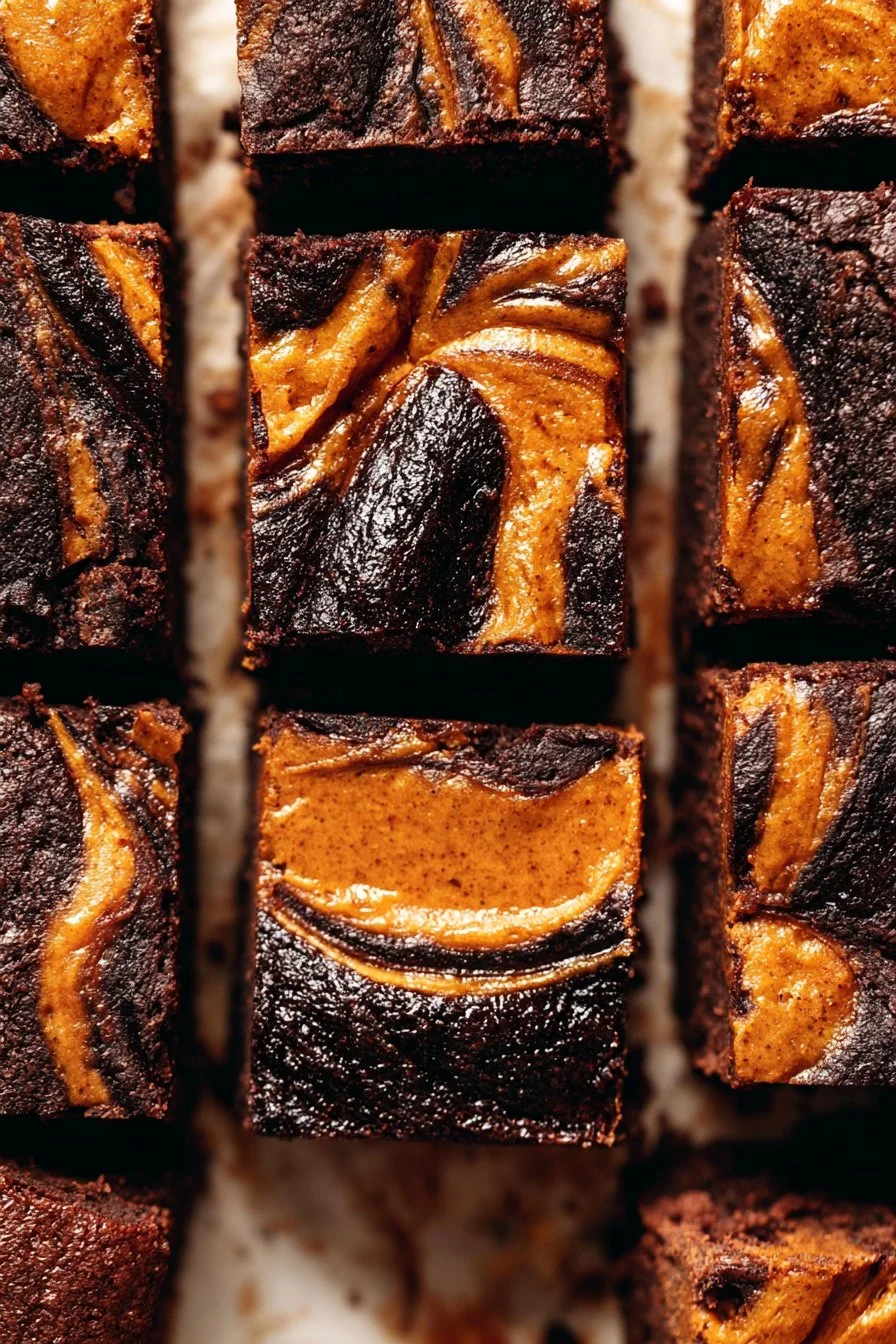 Pumpkin Swirl Brownies