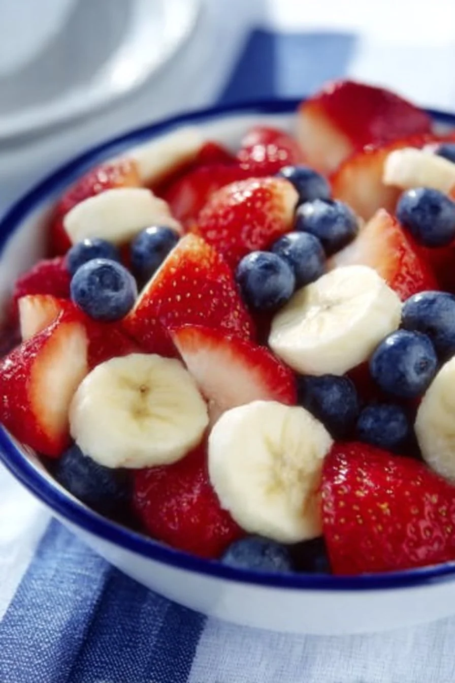 Red White and Blue Fruit Salad