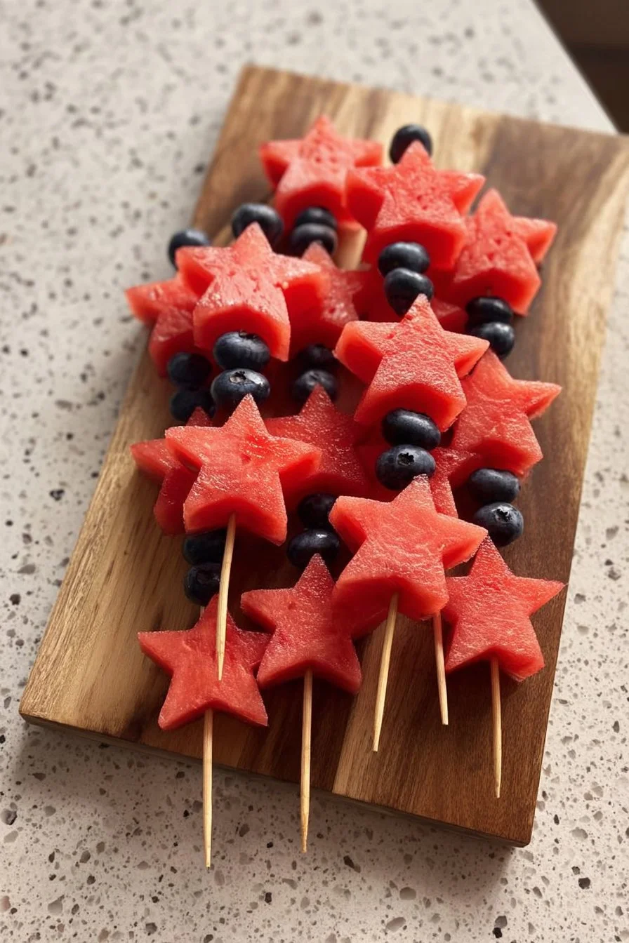 Star-Spangled Fruit Skewers