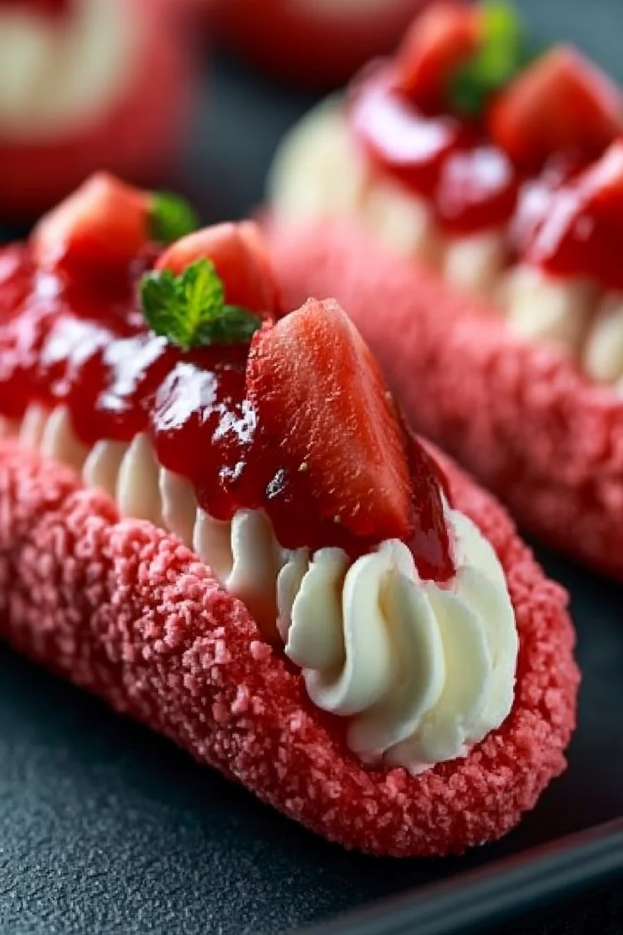 Strawberry Cookie Boats
