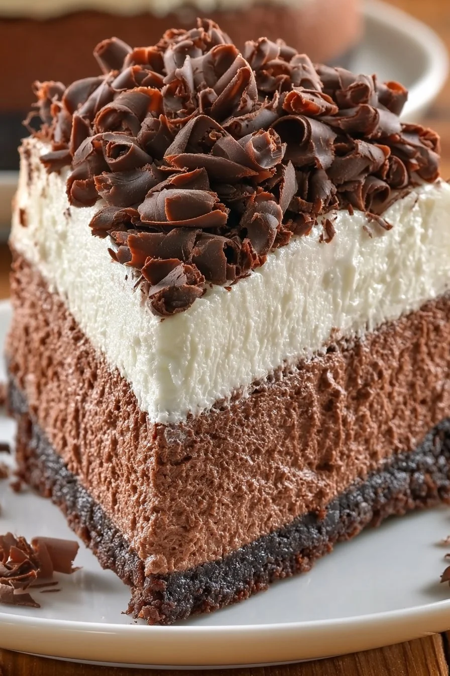 Triple Chocolate Mousse Cake