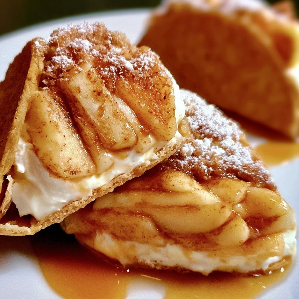 Apple Cheesecake Tacos