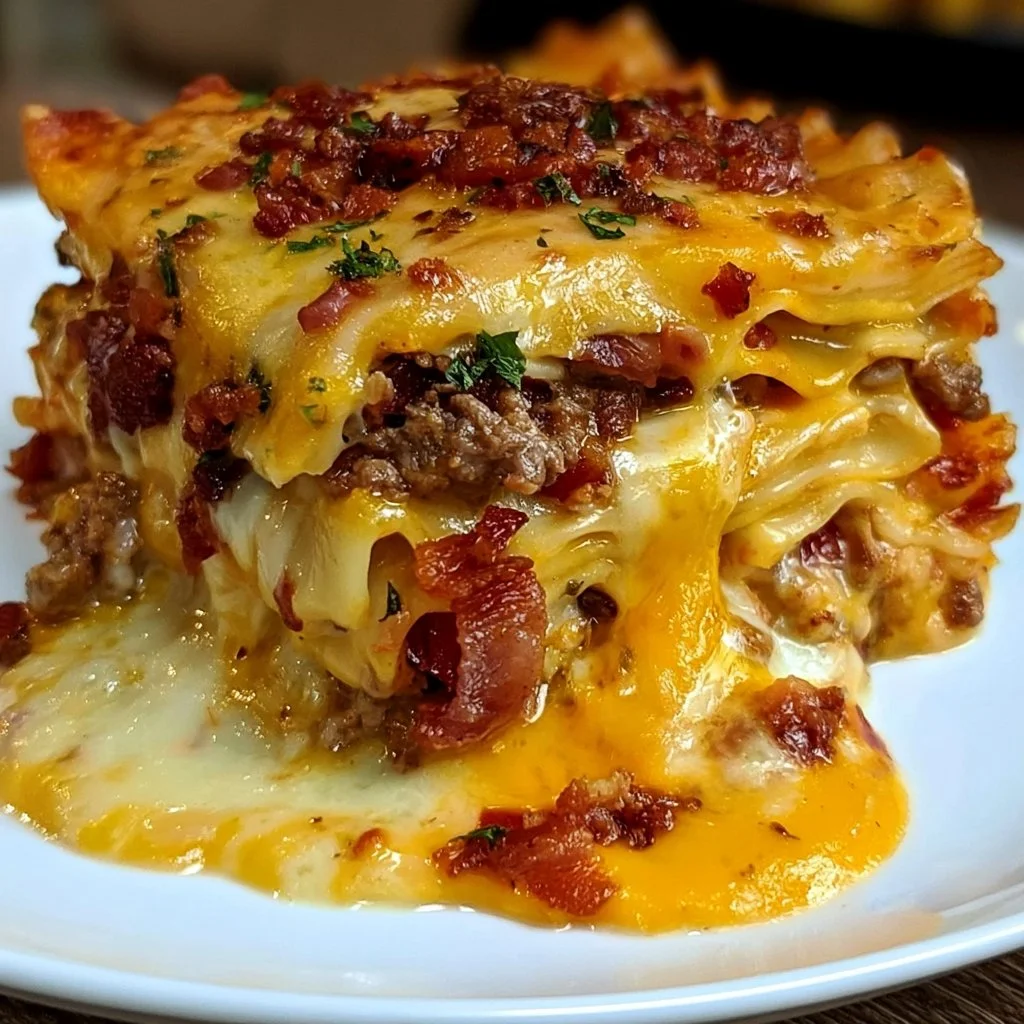 Bacon Cheeseburger Lasagna