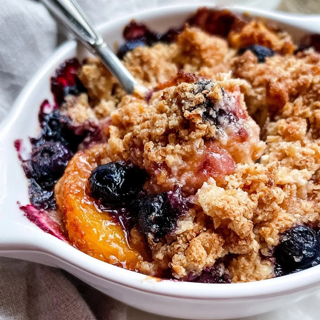 Blueberry Peach Crumble