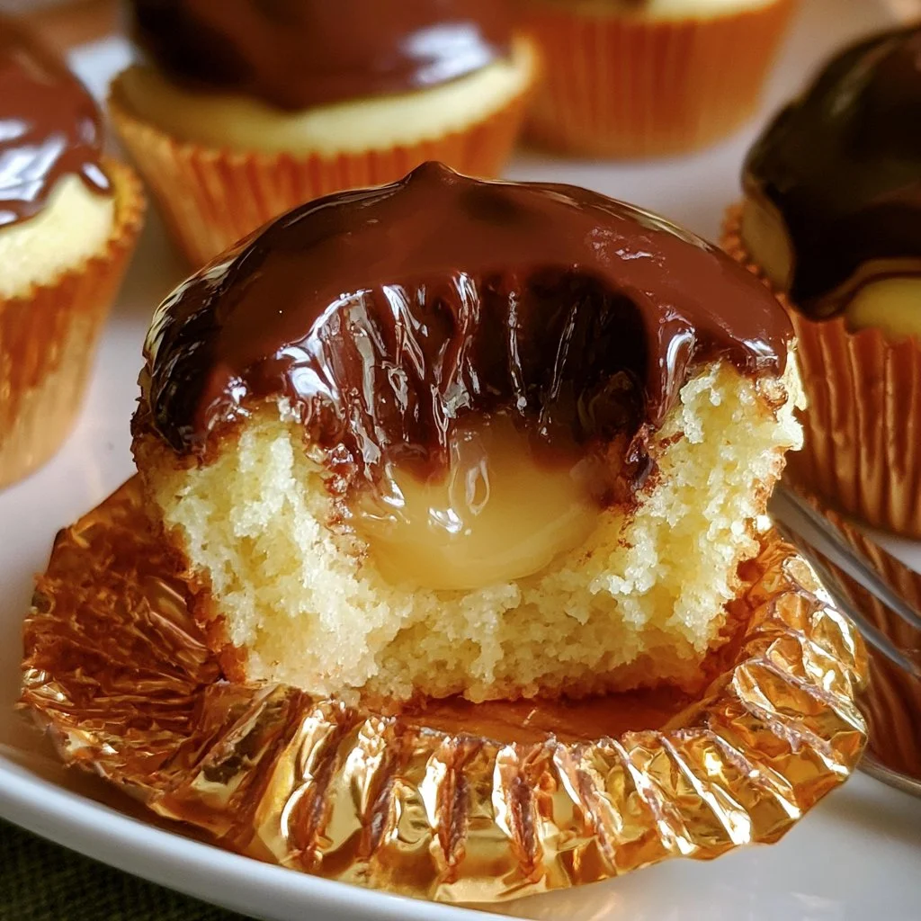 Boston Cream Pie Cupcakes