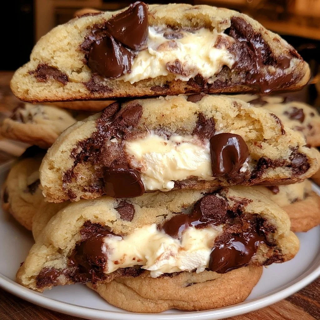 Cheesecake Stuffed Chocolate Chip Cookies