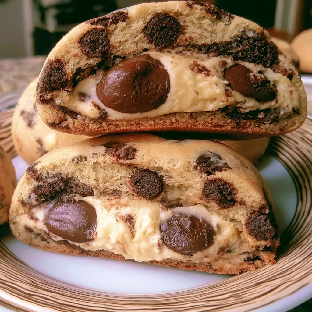 Cheesecake Stuffed Chocolate Chip Cookies