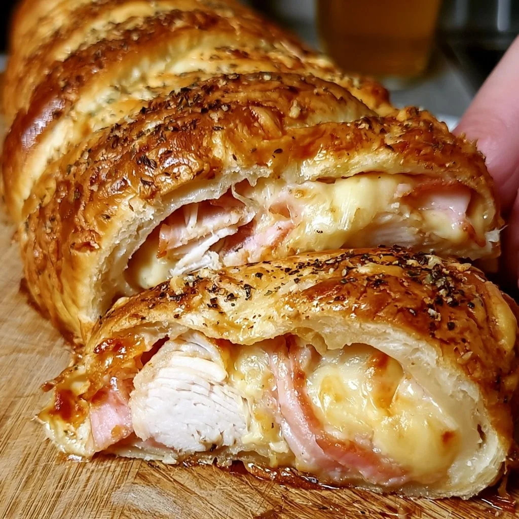 Chicken Ham & Swiss Crescent Braid