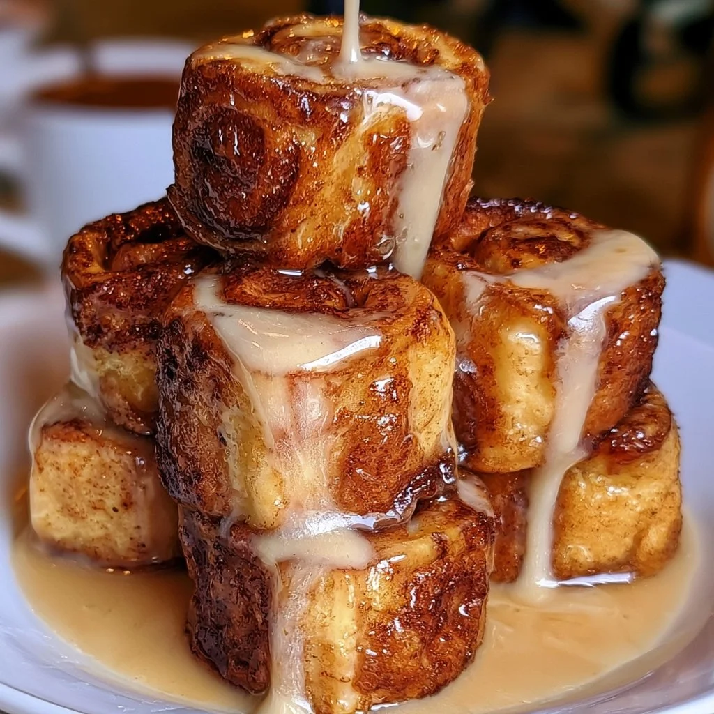 Cinnamon Roll French Toast Bites