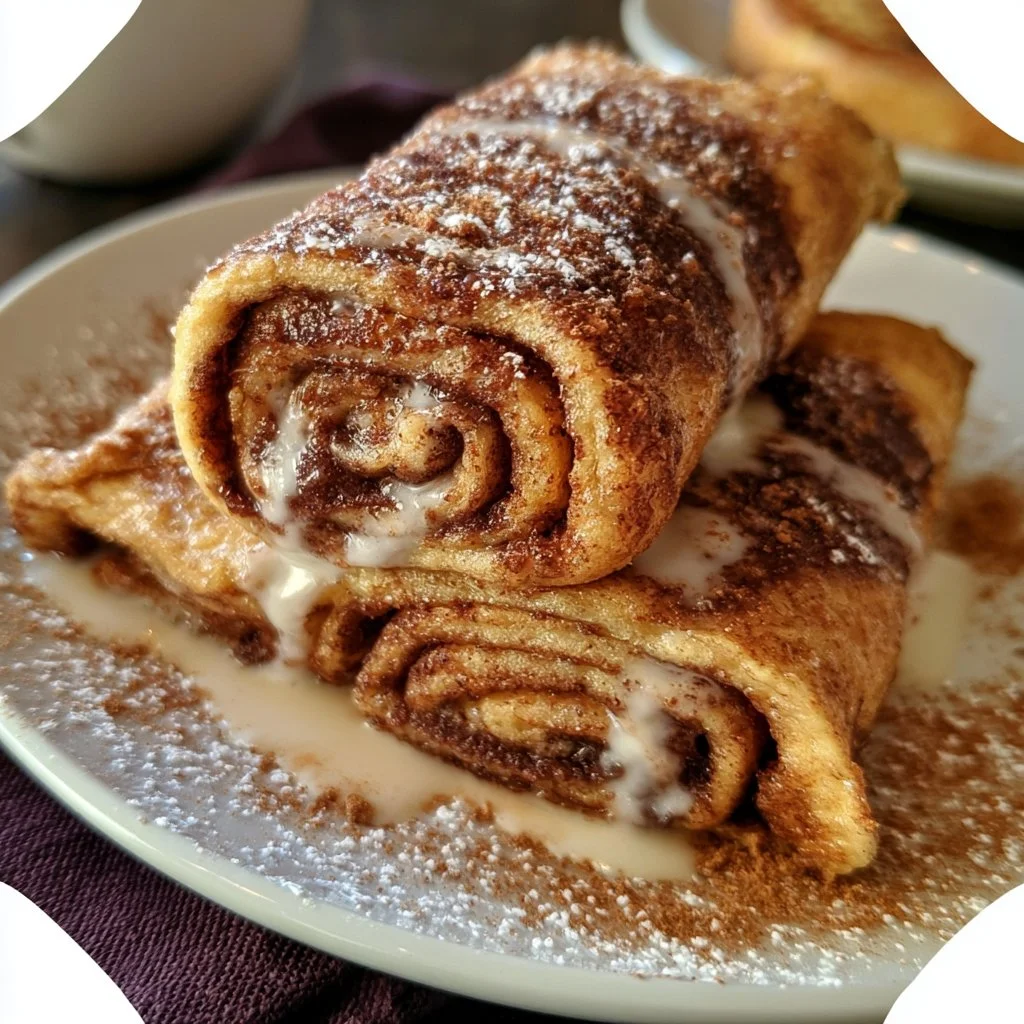 Cinnamon Roll French Toast Roll-Ups