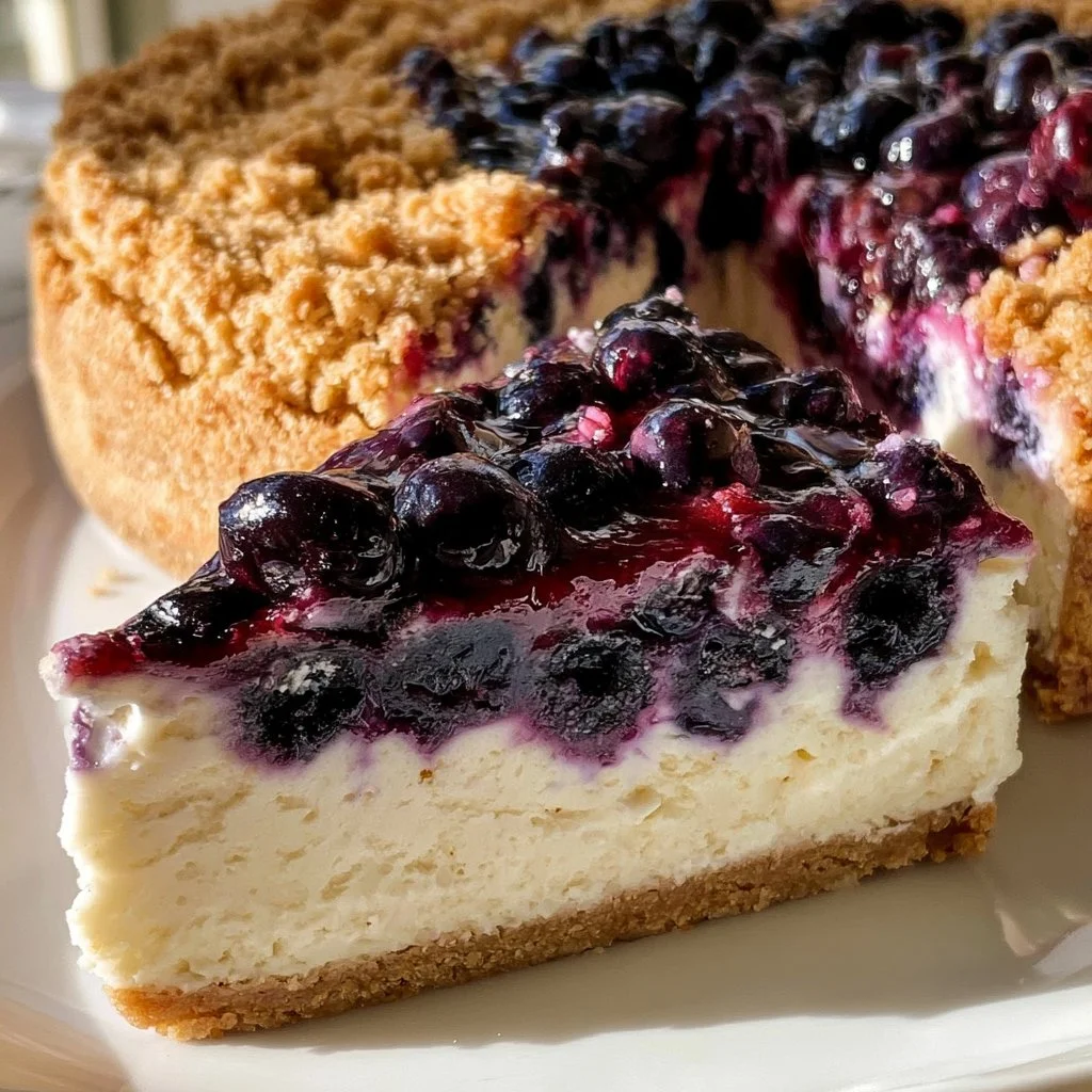 Creamy Blueberry Cheesecake