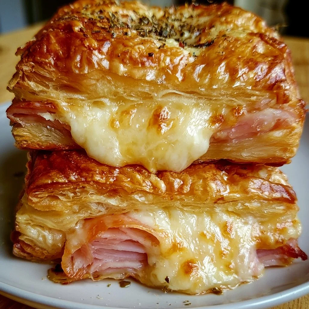 Ham and Cheese Puff Pastry Melt