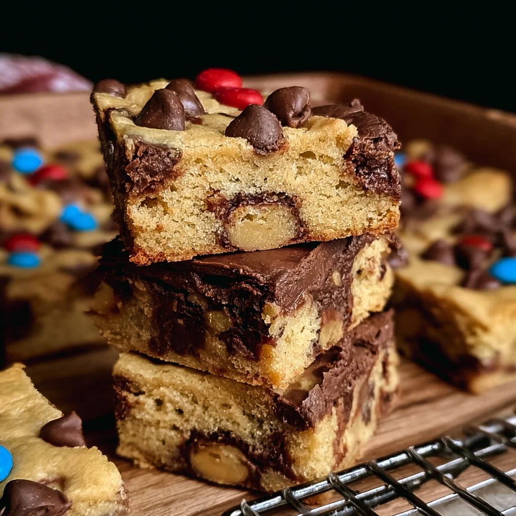 Lazy Cake Cookie Bars