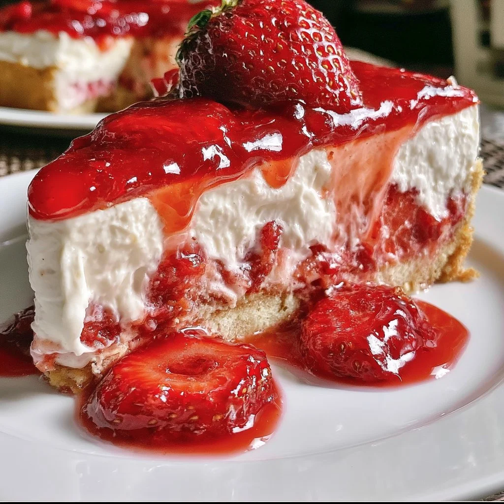 No-Bake Strawberry Cheesecake