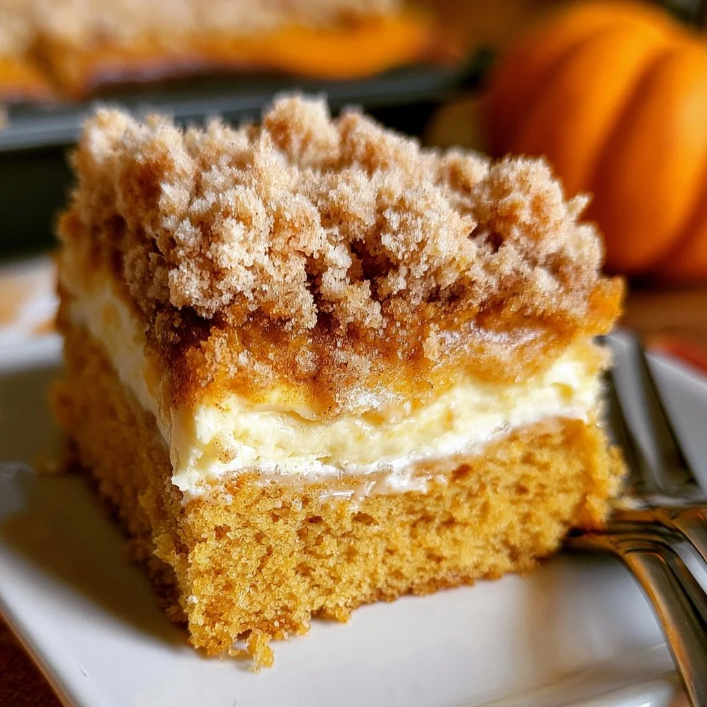 Pumpkin Cream Cheese Crumb Cake