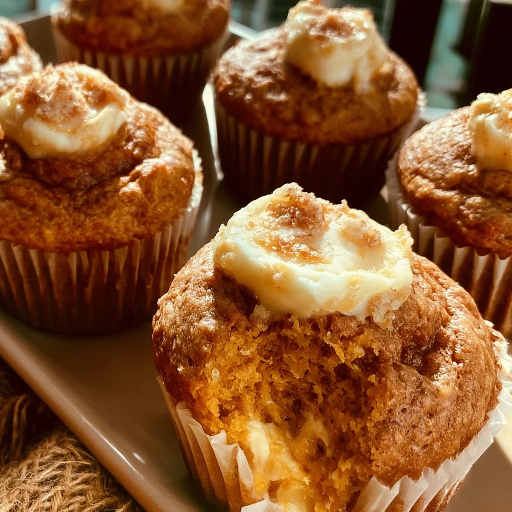Pumpkin Cream Cheese Muffins