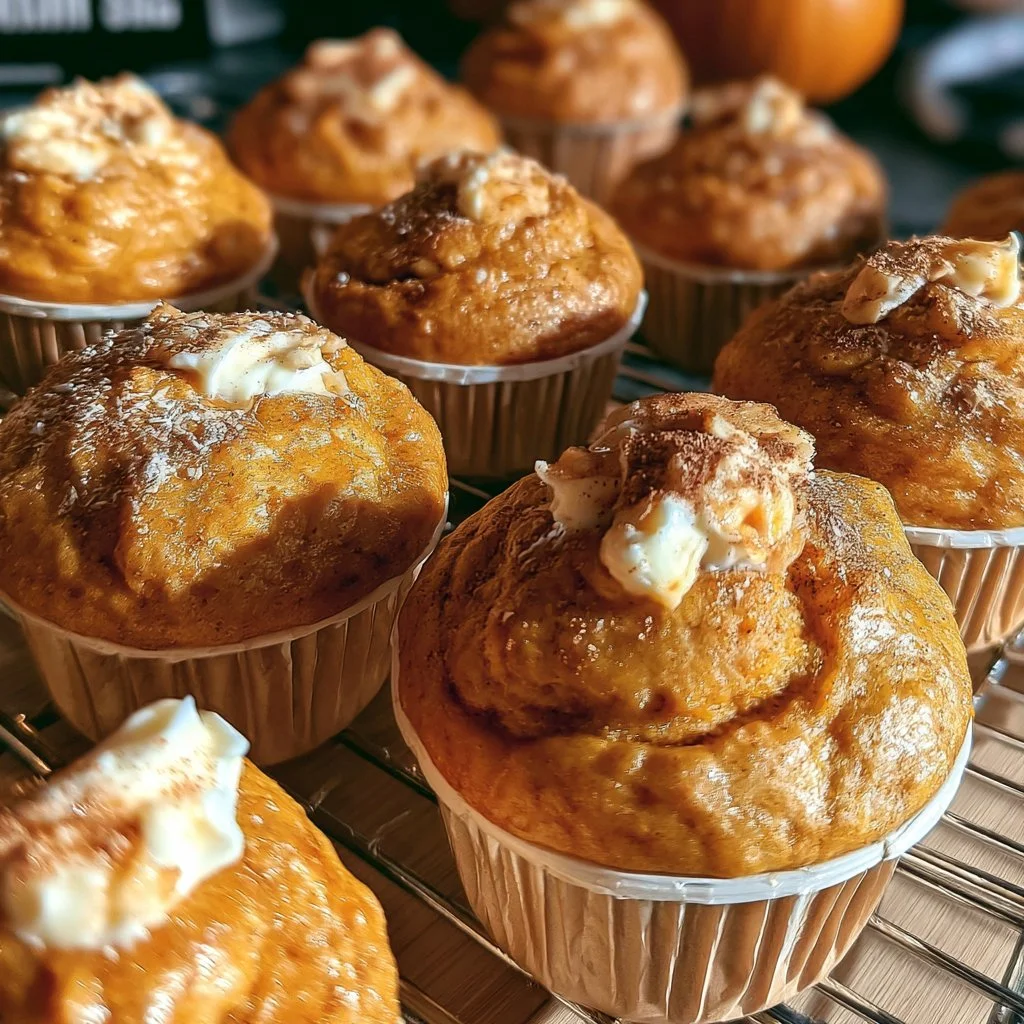 Pumpkin Cream Cheese Muffins