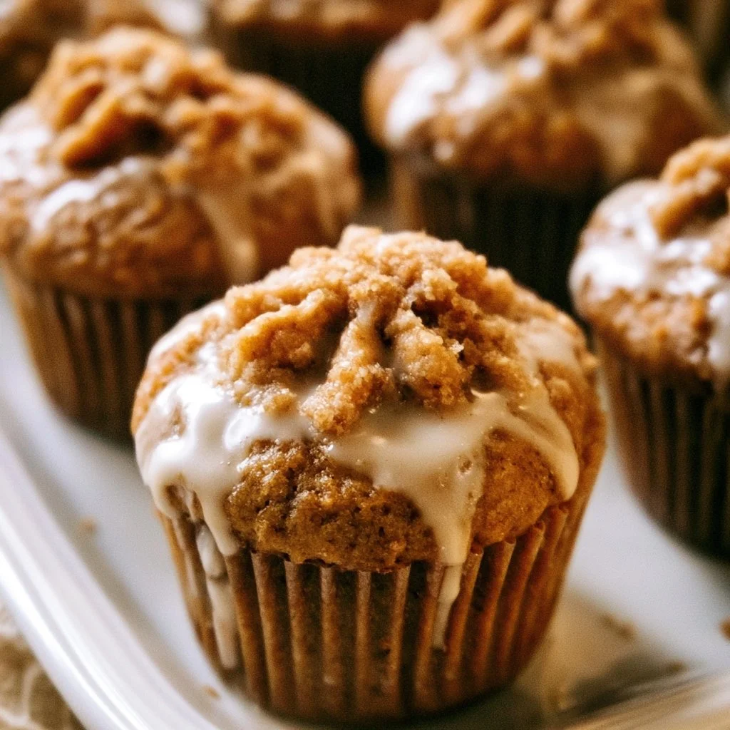 Pumpkin Muffins with Maple Icing