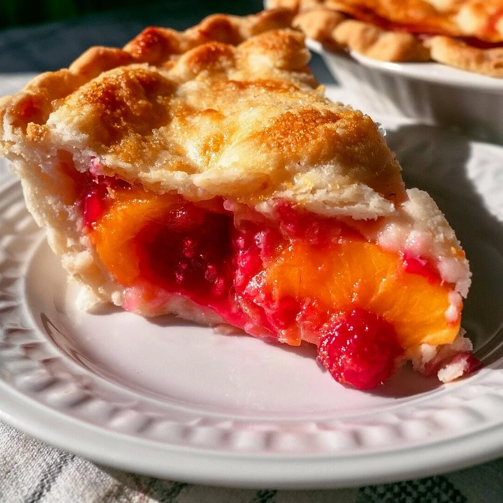 Raspberry Peach Pie