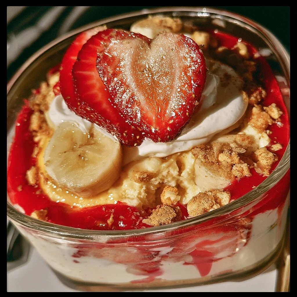 Strawberry Cheesecake Banana Pudding