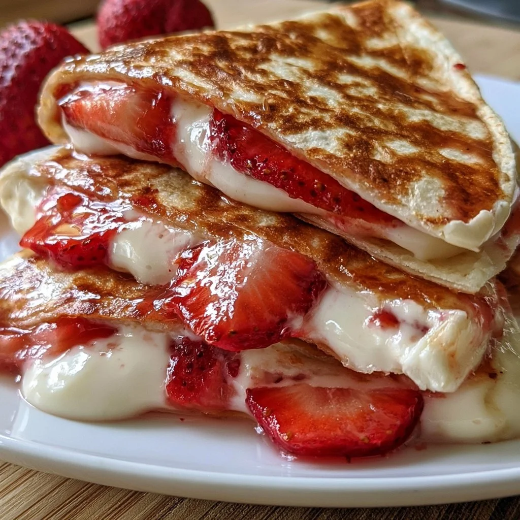 Strawberry Cheesecake Quesadillas
